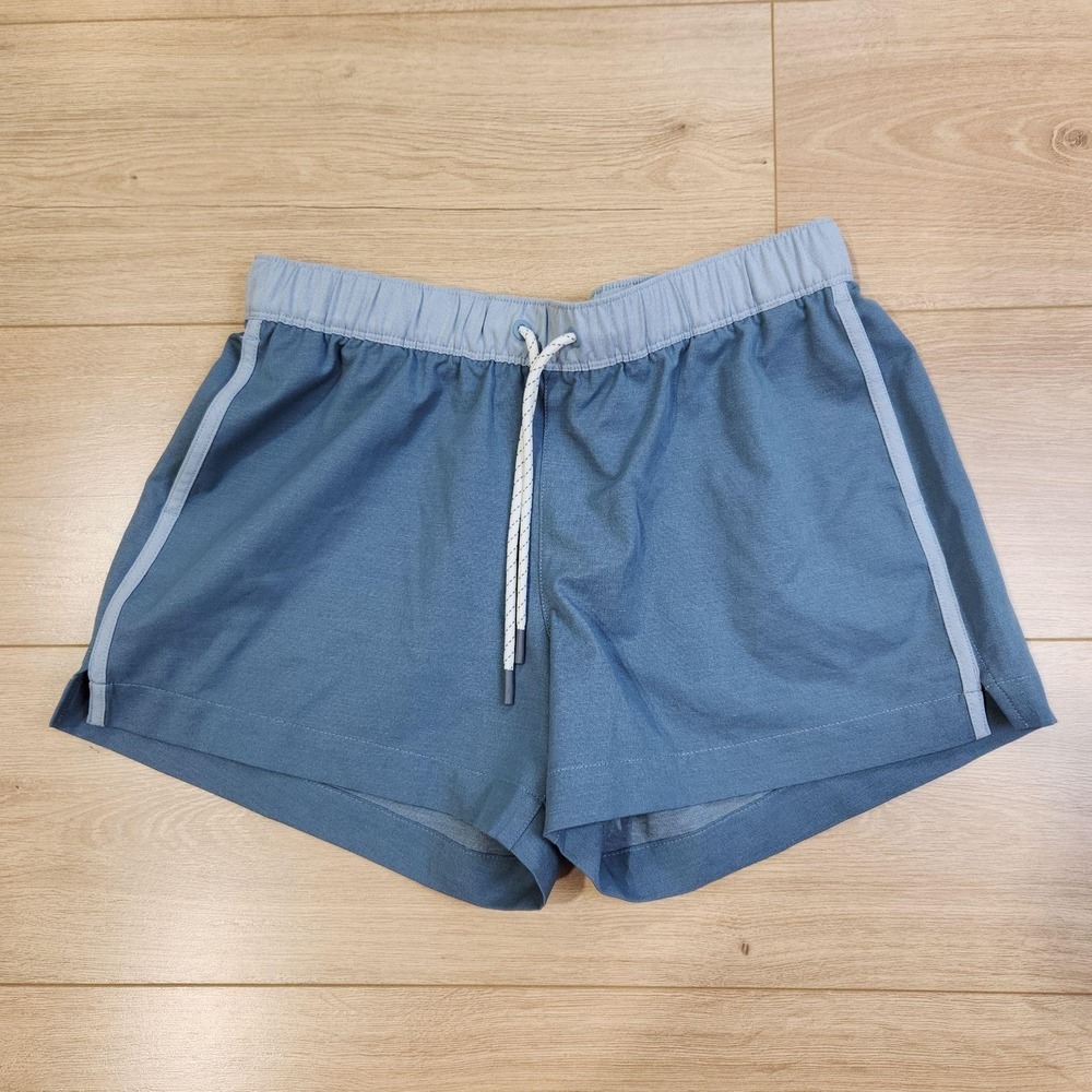 Free Fly Reverb Shorts Womens Small Blue 4" Inseam Running Athletic Quick Dry